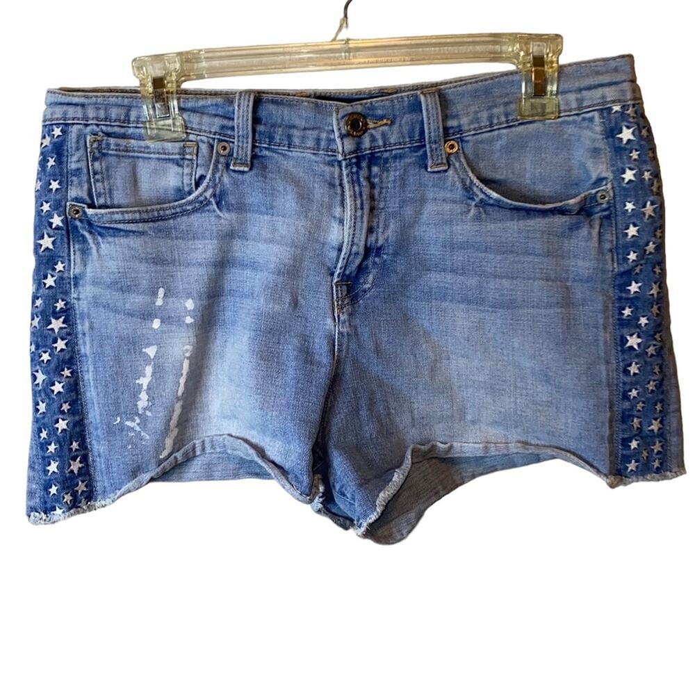 Lucky Brand Denim Shorts Star Distressed Jean Shorts‎ Women's 6